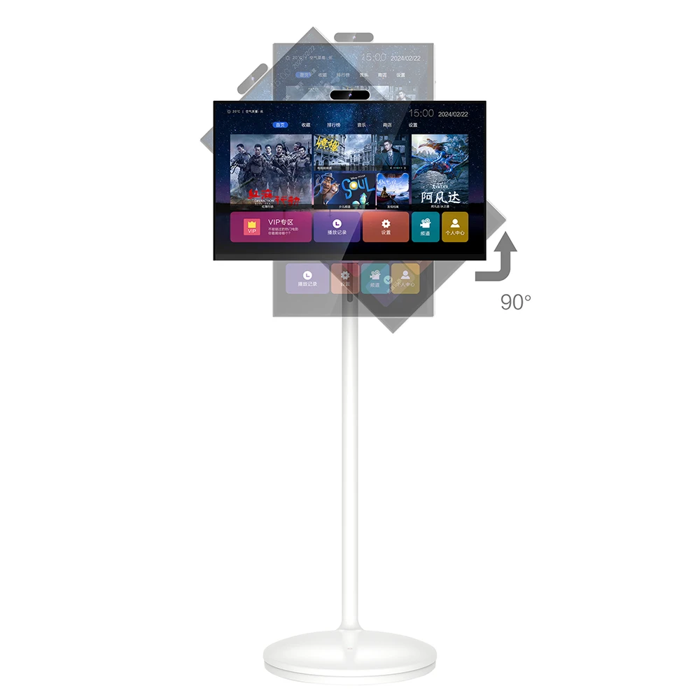 24 Inch Fhd 1080p Display Mobile Smart Tv Touch Screen Indoor Portable Tv With Battery