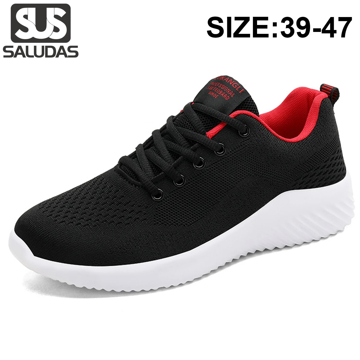 

SALUDAS Men's Sports Casual Shoes New Lightweight Breathable Mesh Tennis Sneakers Zapatillas Big Size Men Running Shoes