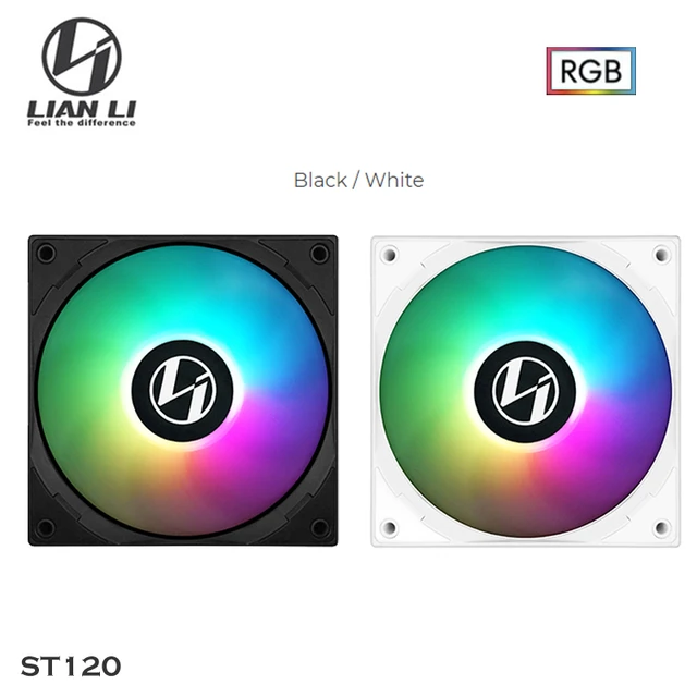 LIAN LI UNI FAN SL120 AL120 SL140 120/140MM RGB Fan Kit Modular Cable Free  Software Smart PWM Control M/B 5V ARGB Black/White - AliExpress