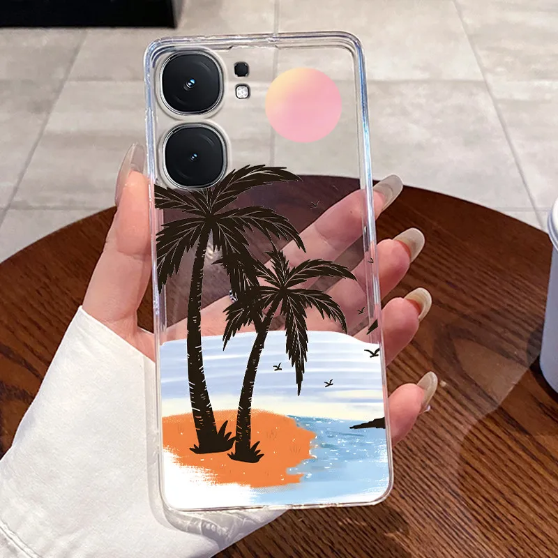 Clear Silicone Soft TPU Back Cover for Vivo IQOO Neo9 Series