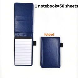 Compact PU Leather Notebook Set with Waterproof Hard Cover, Lined Pages, and Matching Strap Pencil Bag with Ballpoint Pen (Black)