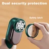 Pellet Remover with 6-Leaf Blades Lint Remover Electric USB Rechargeable Clothes Digital Power Display Fabric Shaver Home 3