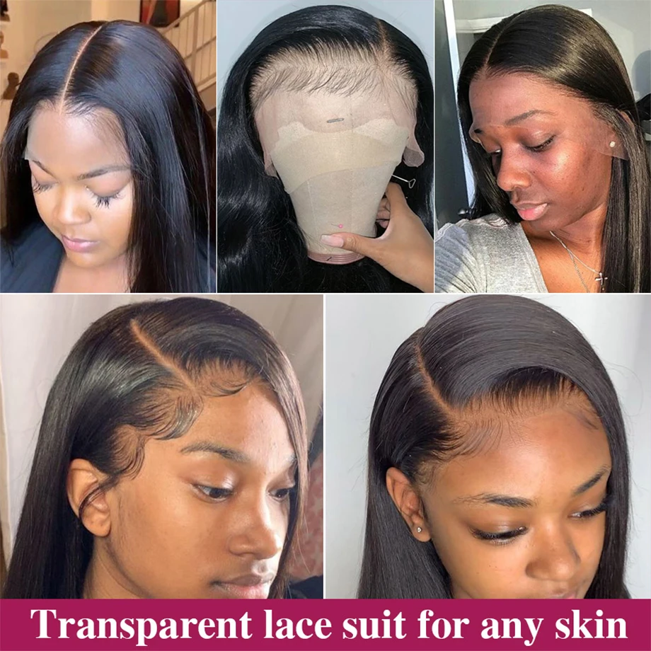 Straight 360 Full Lace Wig Human Hair Pre Plucked 13x6 HD Transparent Lace Frontal Wig 13x4 Brazilian Front Wigs For Women lace front wig,human hair wigs,human hair wig,front lace wig