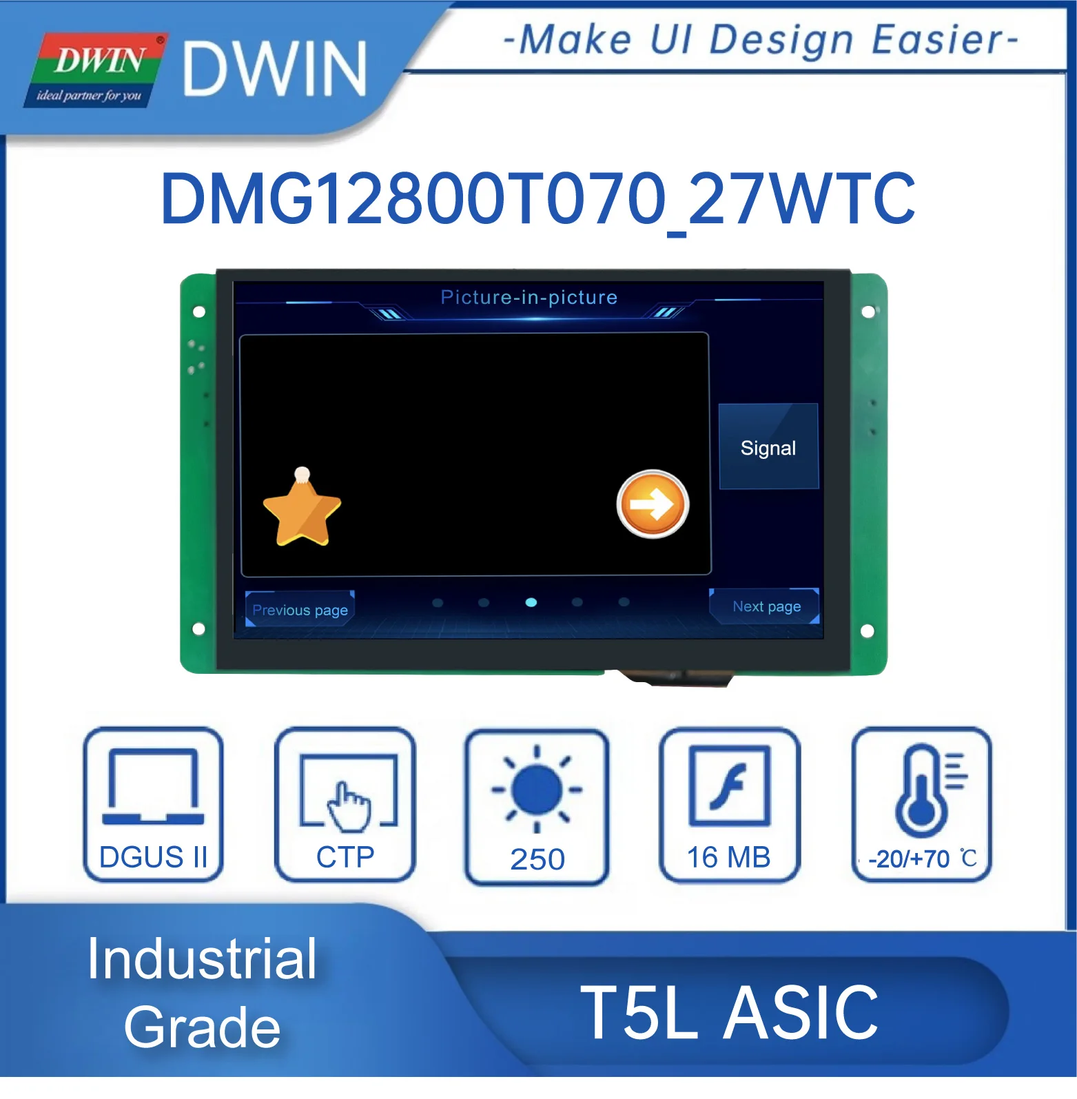 

7-дюймовый экран 1280*800 пикселей 16,7 М цветной IPS TFT LCD 1080P AHD HD для аналоговой камеры dmg12800t070 _ 27w