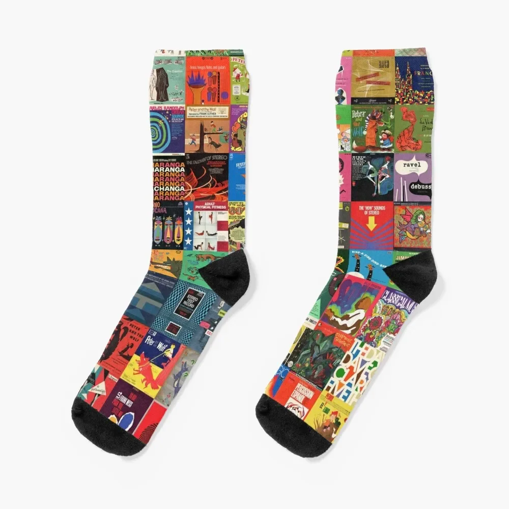 

Album Covers Socks set warm winter Hiking boots football Designer Man Socks Women's