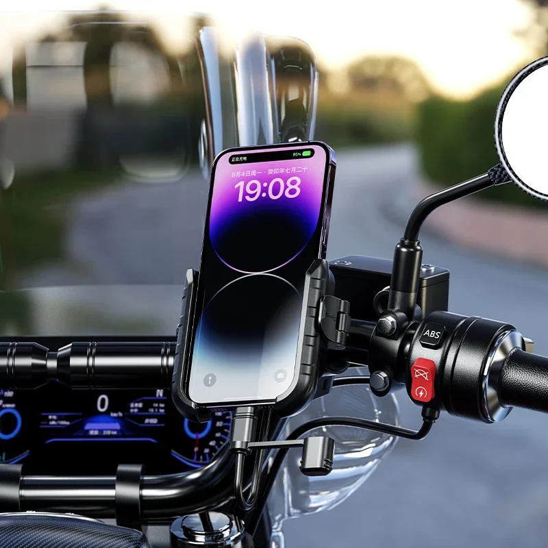 Best Harley Phone Holder RUNNING PANTHER Motorcycle Phone Mount