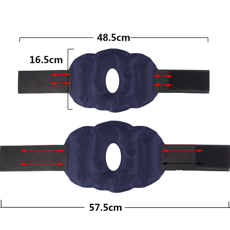 Reusable Cold Packs For Knee Nylon Gel Knee Ice Pack Wrap Adjustable Cold and Hot Compress Gel Pack Knee Health Care