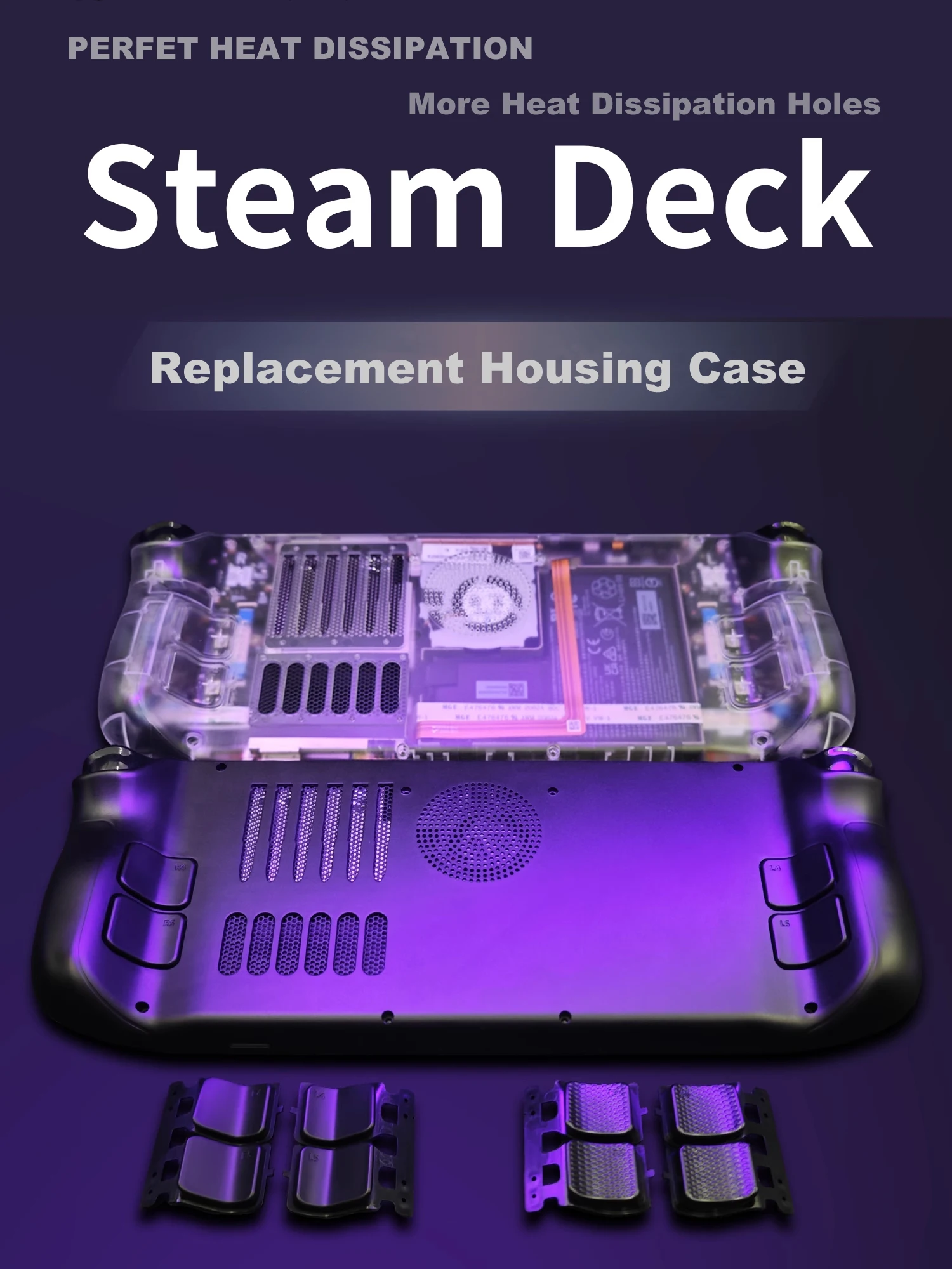 Enhanced Cooling Back Shell with Vented Design for Optimal Heat Dissipation