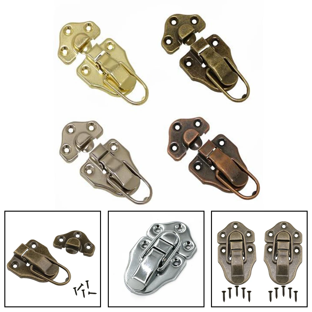Box Toggle Latch Antique Duckbill Switch Latch For Home Decor Screw Grooves Antique Design Easy Installation High Quality Iron