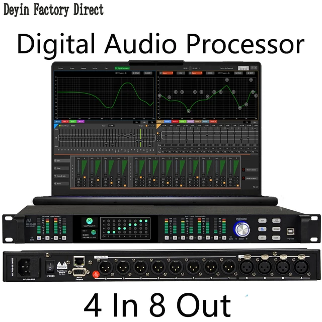 Wholesale professional digital audio processor ADSP-21571 digital DSP processor FIR 512 speaker manager with EQ audio system PC 1