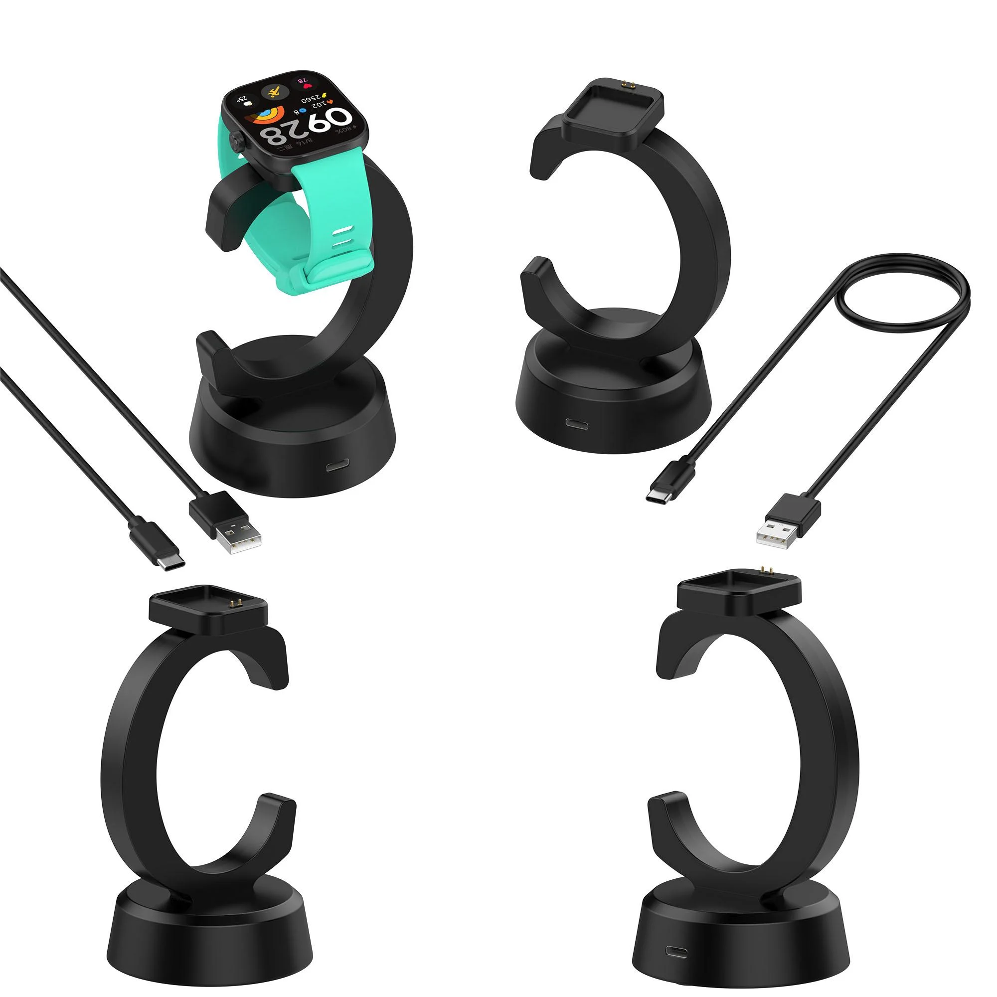 Smartwatch Charging Cable and Base Adapter