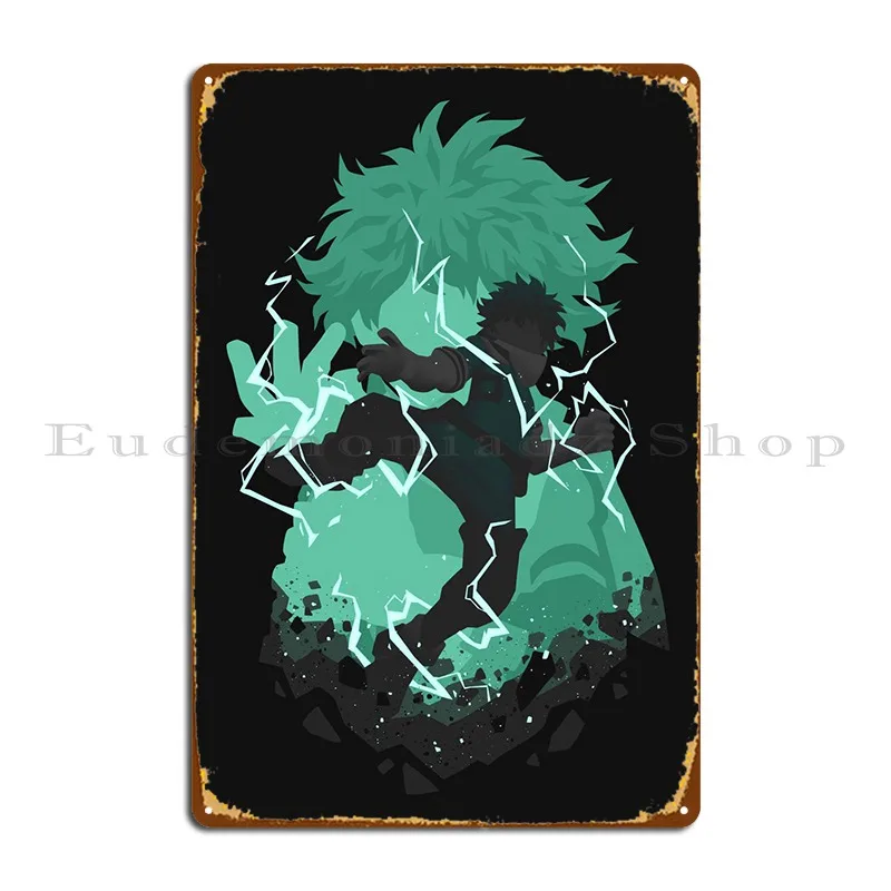 

Midoriya Izuku Metal Signs Bar Personalized Classic Bar Cave Wall Cave Tin Sign Poster