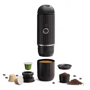 2 in 1 Portable Wireless stainless steel Coffee Capsule Home Travel for cafe Coffee Powder 20 bar Espresso machine Maker