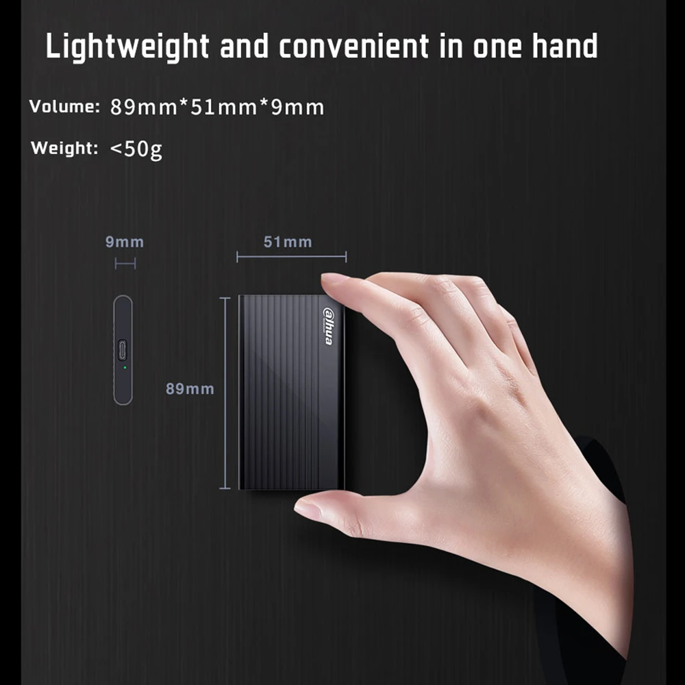 Dahua T70 PSSD 500GB 1 ׶Ʈ ޴ SSD USB3.2 Gen2 -C ̽ ܺ ָ Ʈ ̺ ϵ ũ б ӵ ִ 510 ްƮ/