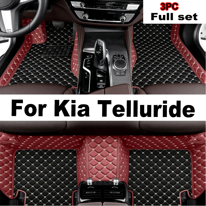 

Car Floor Mats For Kia Telluride ON 2020~2023 7seat Waterproof Protective Pad Carpete Automotivo Car Mats Floor Car Accessories