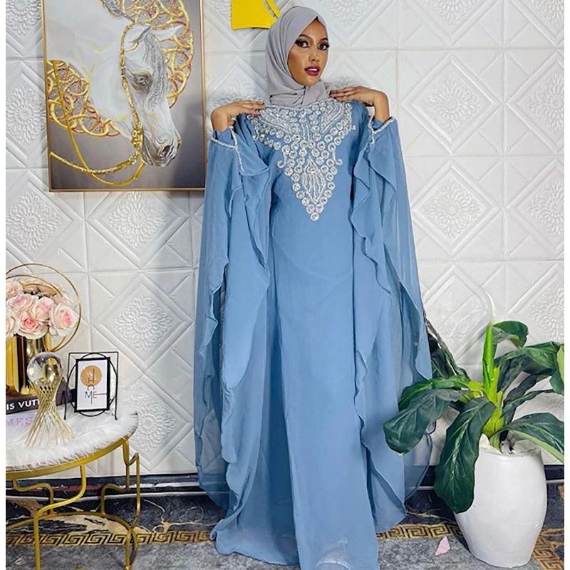 Offer New Moroccan Dubai Caftani Jenna Abaya Dress Very Decorated Long Fashion Trend offer 01