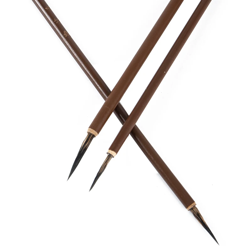 3pcs Paint Brush Calligraphy Brush Weasel Hair Hook Line Fine For Art