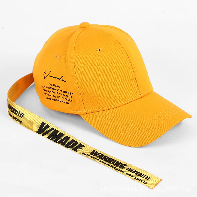 Y2K Baseball Cap for Men Women Long Strap Tail Kpop Hip hop Summer Cap Unisex Style Letters Print Trucker Hat 4