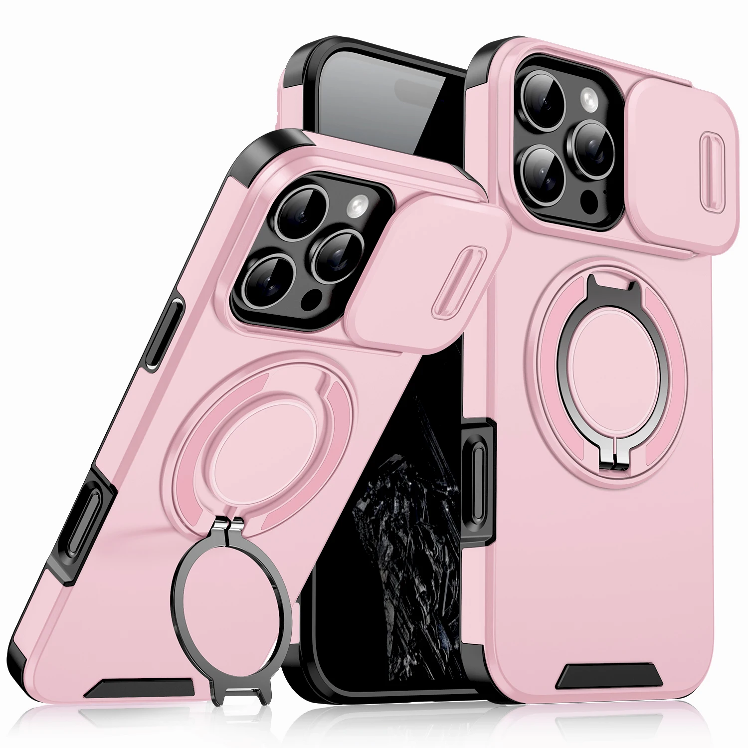 Enhanced Shockproof Armor Case with Stand Holder and Car Mount Feature