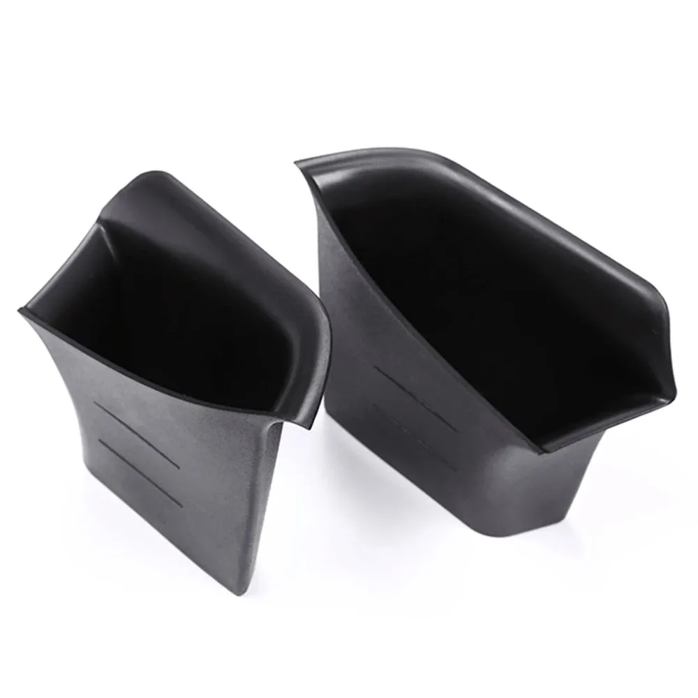 

0 0 2 PCS Car Armrest Front Side Door Handle Storage Tray Box For 2019 For BMW 5Series G30 G31 Black Front Side Door Storage Box