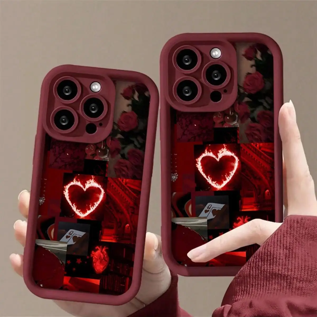 Heart Pattern iPhone 16 Pro Max 15 Pro Max iPhone 16 Pro Max 15 Pro 14Plus 13 12 11 XR X/XS