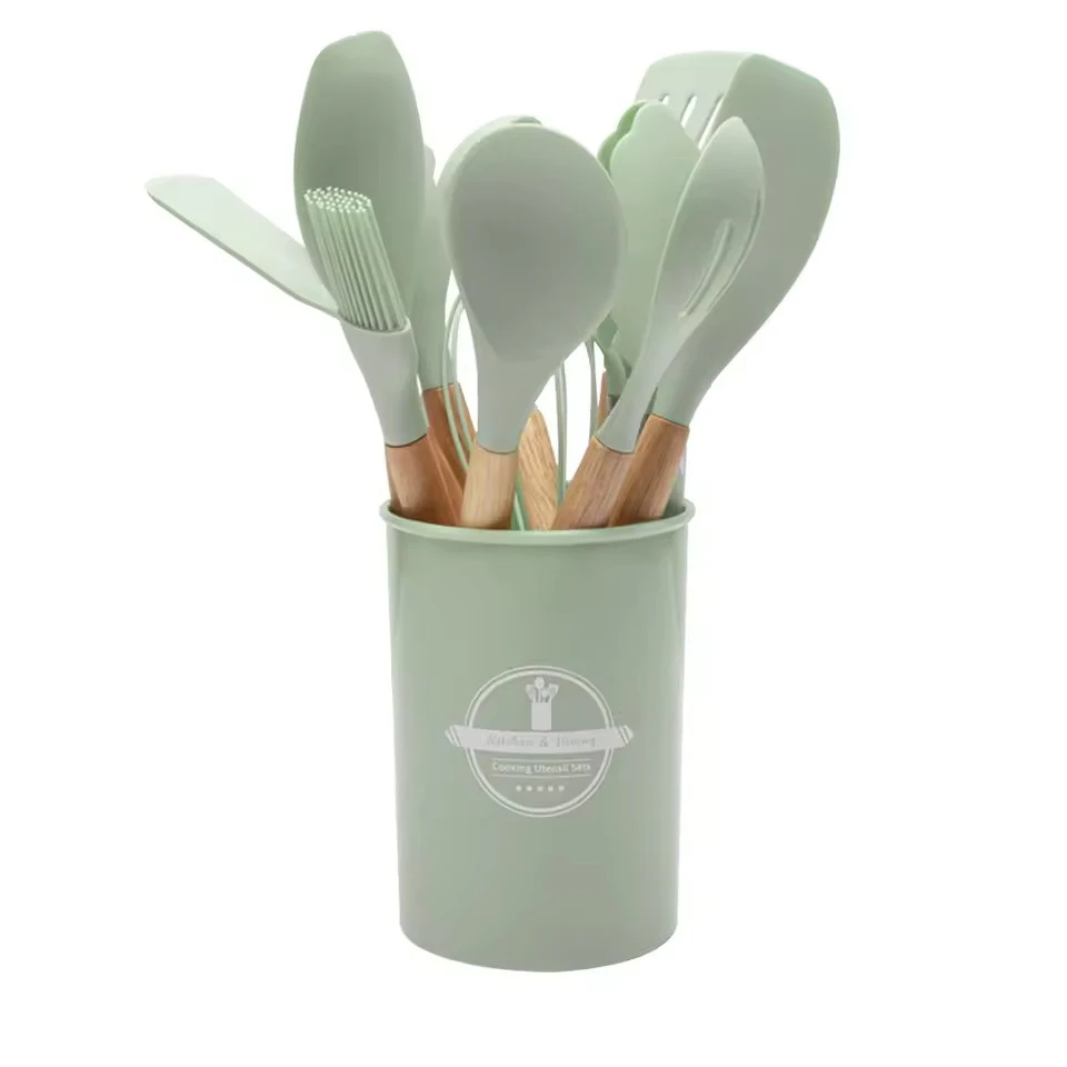 12-Piece Heat-Resistant Non-Stick Kitchen Utensil Set with Holder