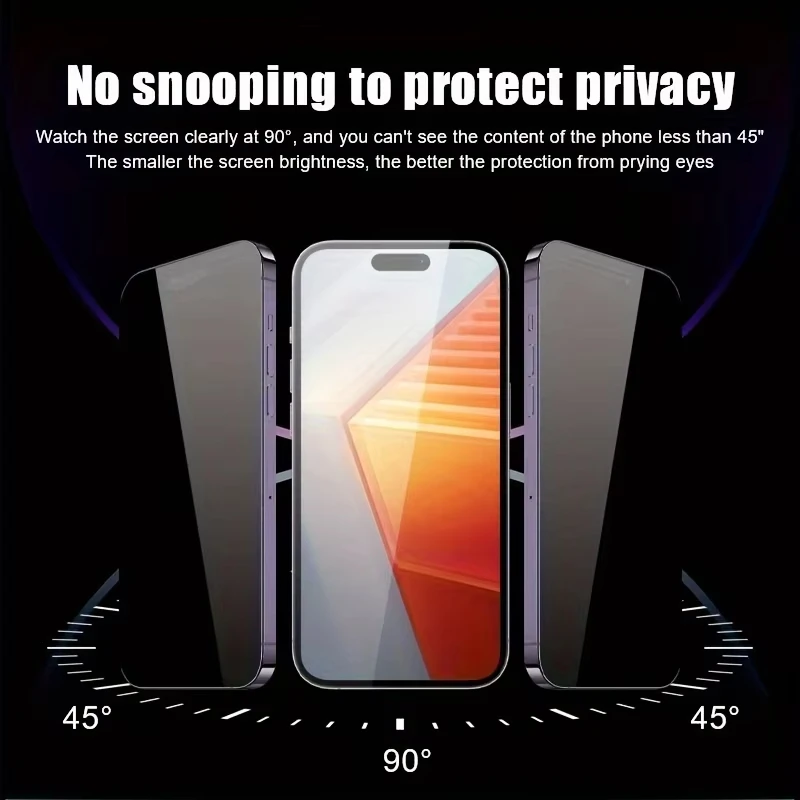 Premium Privacy Glass Screen Protector, 1-3 Pack