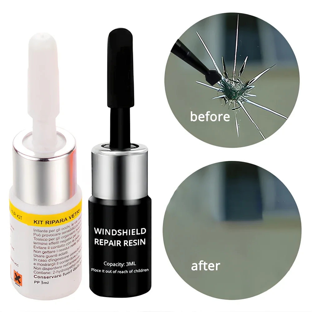 Screen Kit Curing Glue Auto Glass Car Windshield Cracked Repair Tools DIY Window Phone Scratch Crack Restores Accessories Clean automotive sealant adhesive
