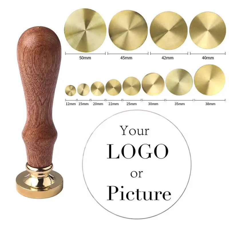 Wax Seal Stamp Custom Stamps Personalized Logo Metal Stamps Custom Wax Seals Customize Your Own Logo Gift Invitation