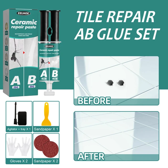 Tile Adhesive Glue Strong Porcelain Glue Adhesive Multi Purpose Ceramic  Paste For Repair Waterproof Tile Glue Suitable For - AliExpress