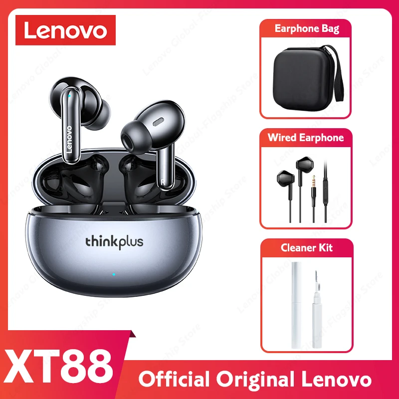 Nuevo Auriculares Inalámbricos Originales de Lenovo Xt88 Tws Bluetooth 5.3  Aurictos de Control de Ruido de Ruido de Mico Dual