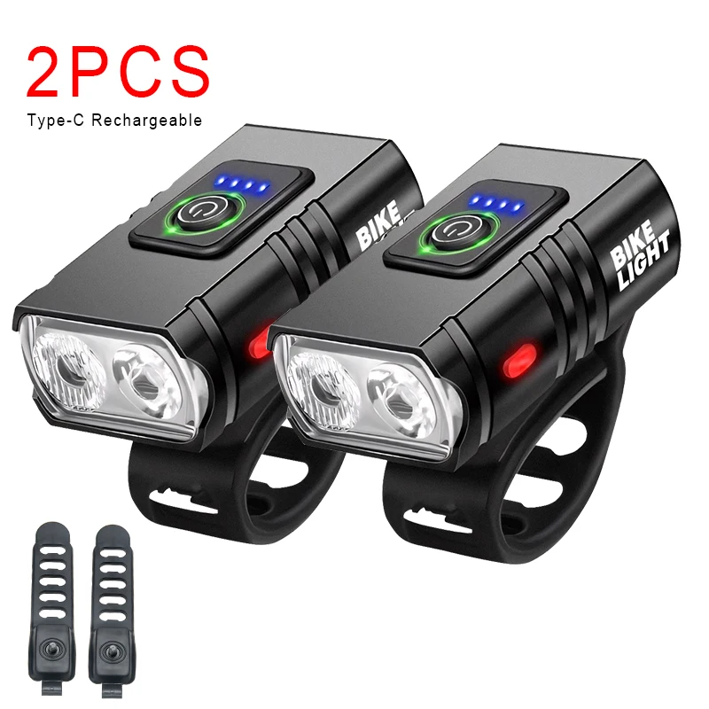 Yosky Bike Headlight True 2000 Lumens, USB Rechargeable Bike Front Lights,Best Bike Headlight Premium Powerful Waterproof Bicycle Headlight For Bike