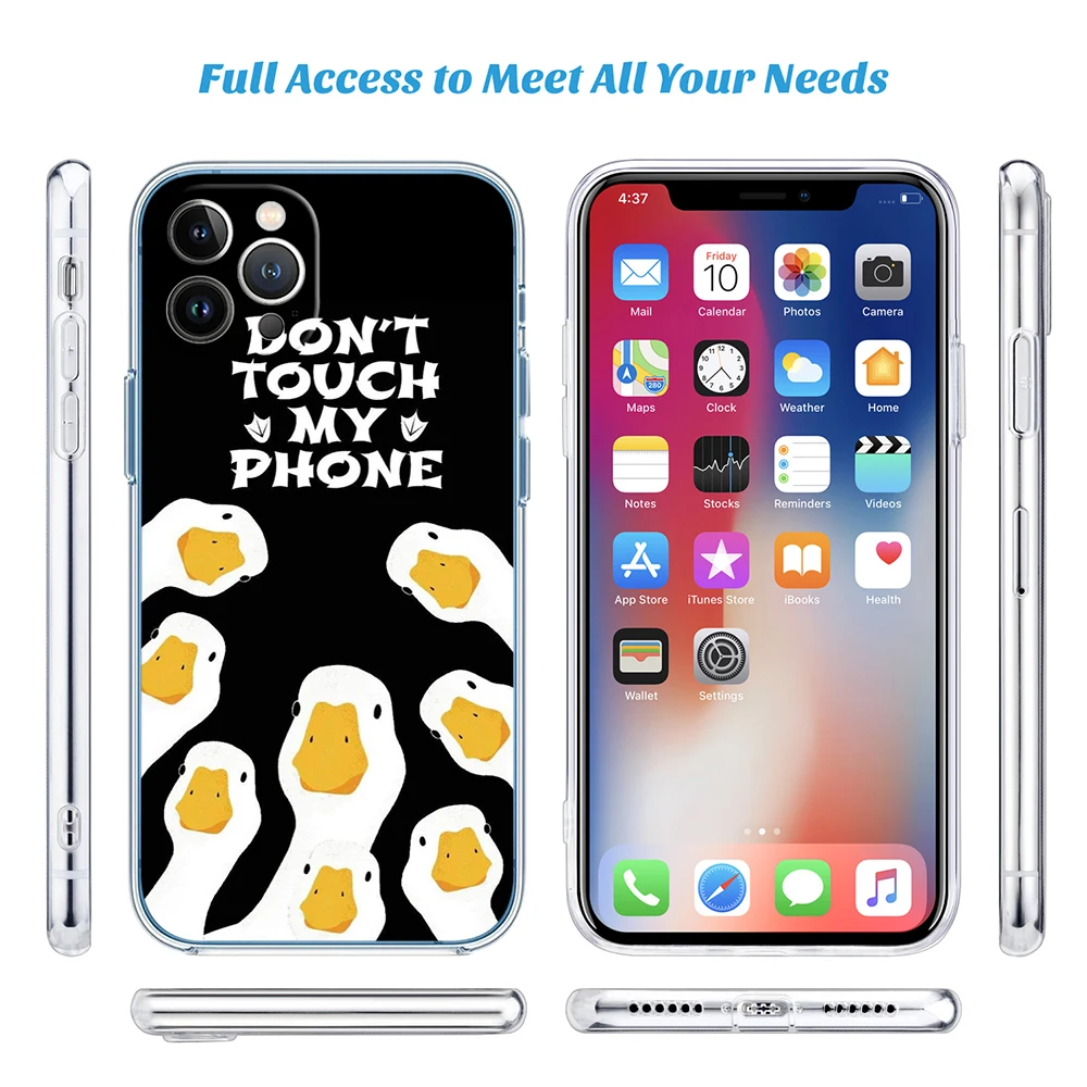 QT17 DUCK Cartoon High-End Phone Case
