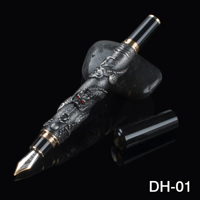 JINHAO Luxury Eastern Dragon Dragon ancient silver Fountain pens office Business school writing pen letter envelope set ancient style 3 envelope 6 sheets letter wedding invitation school office writing paper envelopes stationery