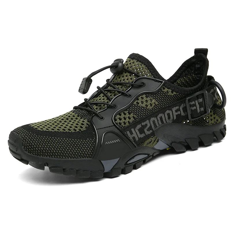 Men's Shoes Summer Breathable Mesh Outdoor Non-slip Light Walking Casual Trekking Sneakers Beach Wading Shoes Unisex Women