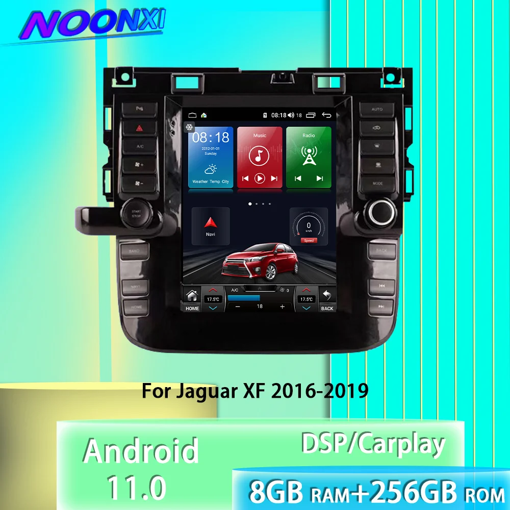 

For Jaguar XF 2016-2019 Car Radio Phone 9.7 Inch 256G Android 11 Stereo Multimedia Player Bluetooth GPS Navigation Carplay Host