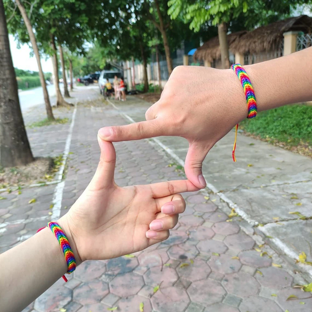 Bisexual Pansexuality LGBT Proud Love Tibetan Wrist Wrap