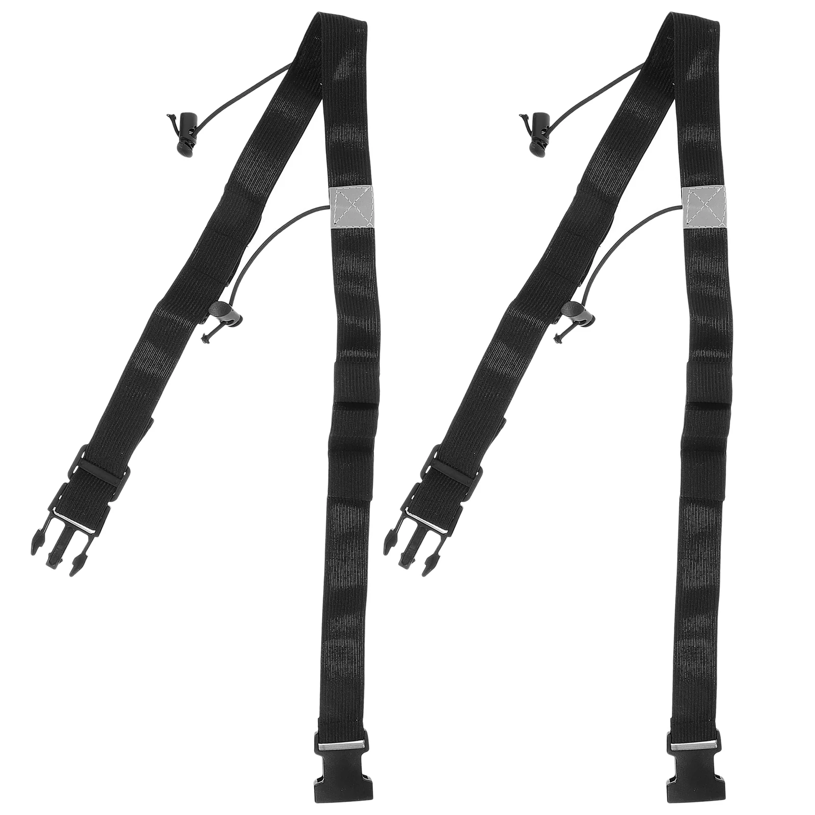 

2PCS Race Number Belt Reflective Design Race Belt Fixing Band