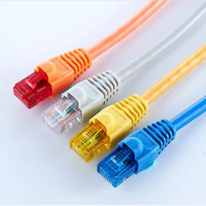 

20/50/100PCS RJ-45 Crystal Heads Cat5 Color Cat5e Gold Plated Cable RJ45 Ethernet Cables Module Plug Network Connector