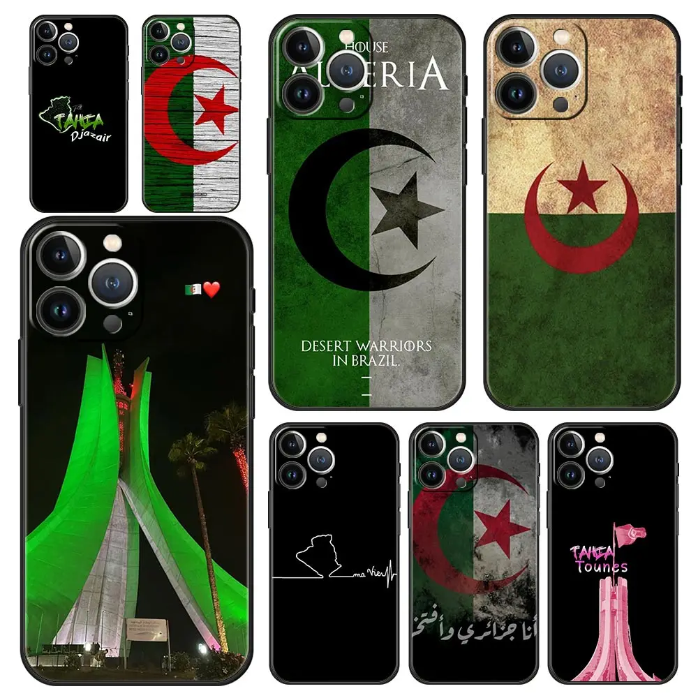 Algeria Passport Design Soft TPU Protective Phone Case