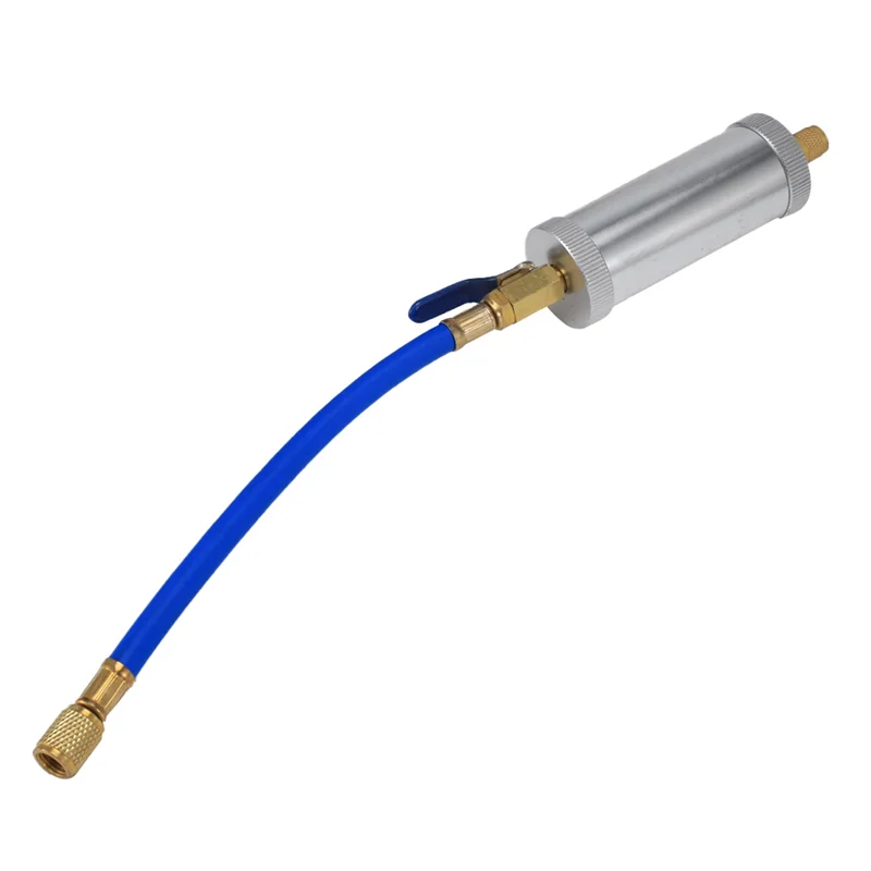 Dye Injector Air Conditioning Car Oil Injection R12 R134A R22 Dye Injection 2 Ounce Pure Liquid Coolant Filler Tube Blue
