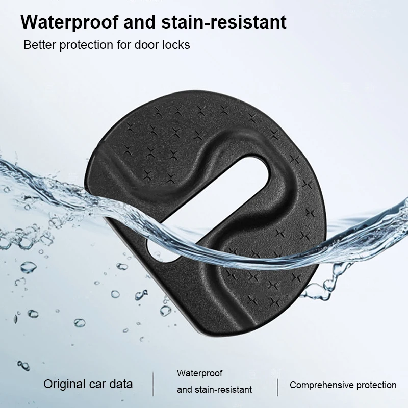 Enhanced Car Door Lock Cover and Stopper Protector - Anti-Rust Protective Trim Accessories