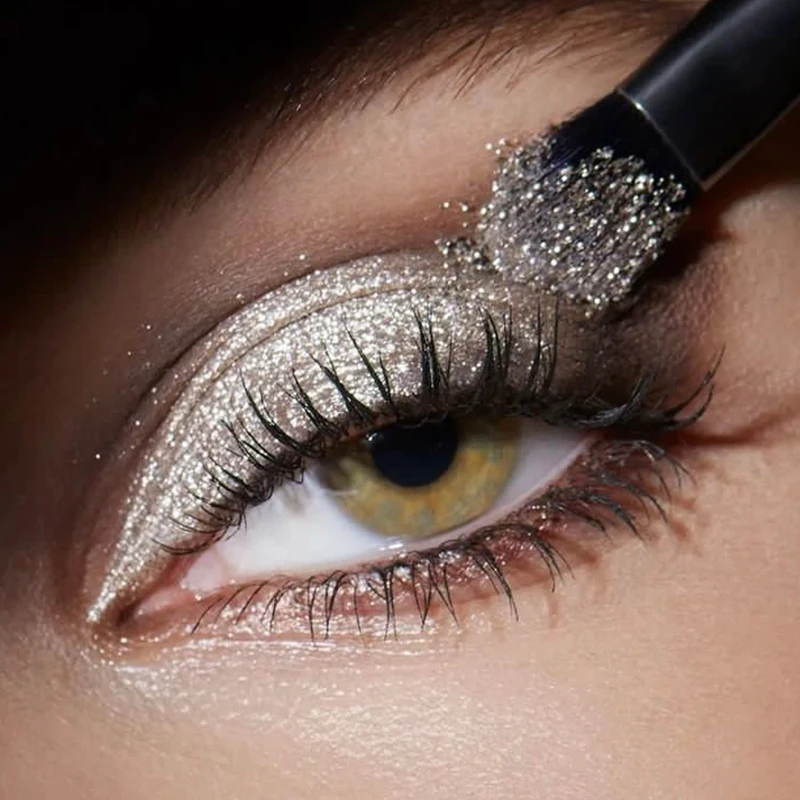 

Monochromatic Glitter Pearlescent Eyeshadow Waterproof Long Lasting Diamond Shiny Liquid Eye Shadow Sequin Eyes Makeup Cosmetics