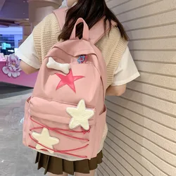 Kawaii Sweet All Match Star Backpacks Japanese Women Streetwear Y2k Aesthetic Schoolbags High-capacity Cute Backpack Students