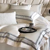 GRADIENT 100% Egyptian Cotton Luxury Embroidery Hotel Style Soft Bedding Set Duvet Cover Bed Sheet Fitted Sheet Pillowcases 4Pcs 1