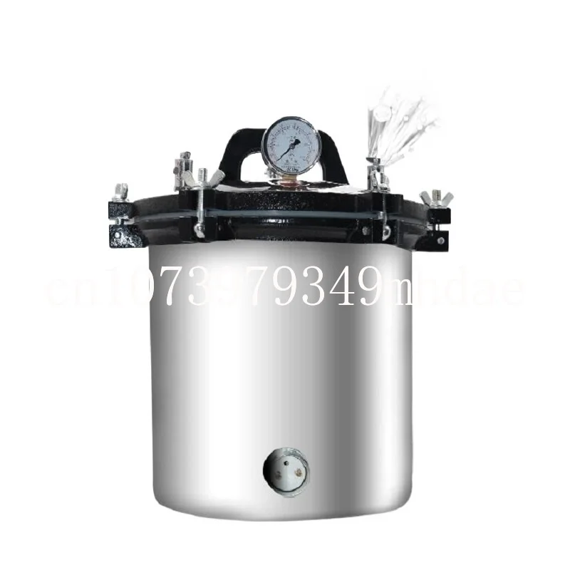 18L Portable Stainless Steel Pot Sterilization Autoclave, High