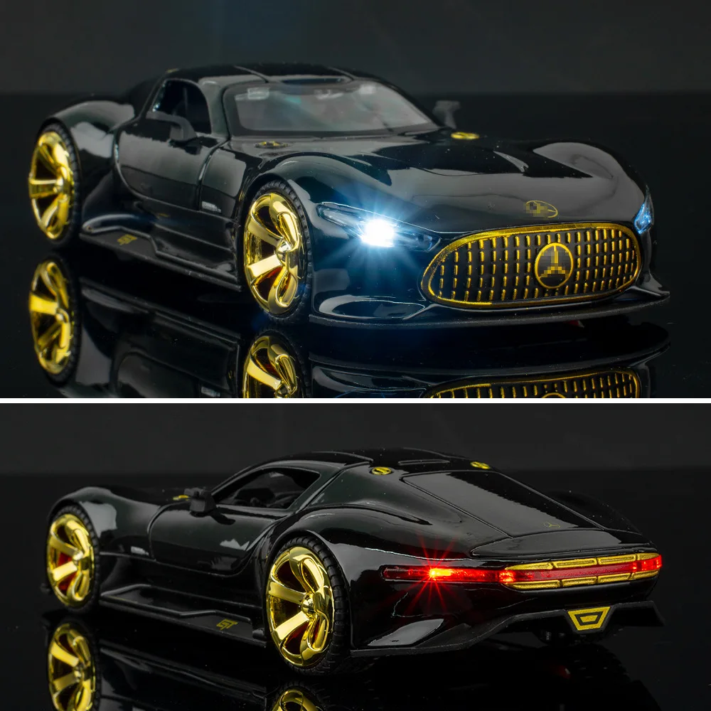 1:32 Diecast GT Car Model with Sound and Light - High-Detail Collector's Edition