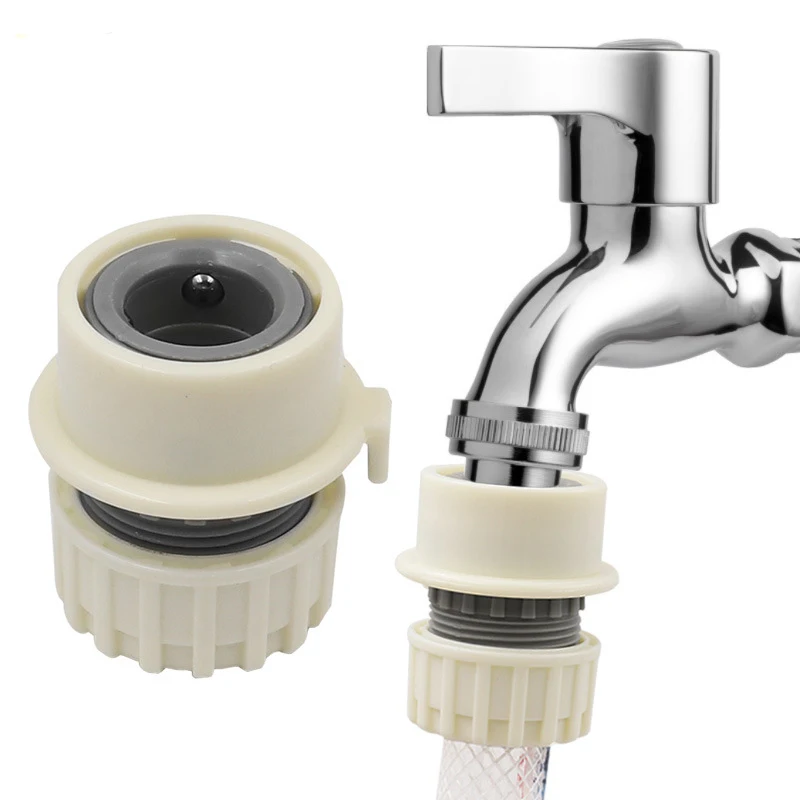 2PcUniversalWaterFaucetAdapterHoseWashingMachineConnectorforCarWashingSinkFaucetTo