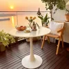 24 Inches Tulip Round Kitchen Table, Mid-Century Leisure Table for Small Places, Dining Tables 1