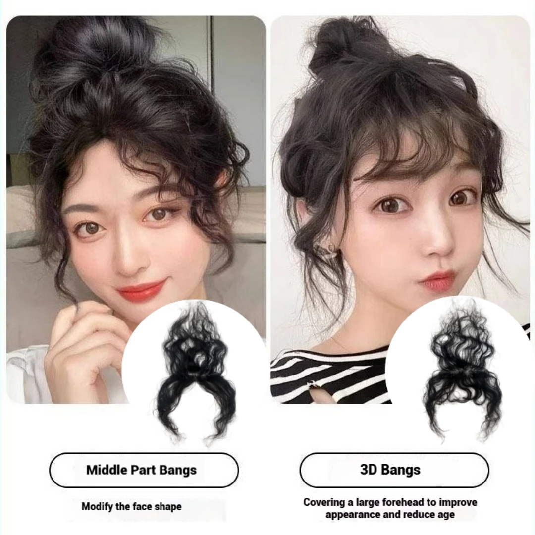 Frangia ricci in capelli veri con clip per diradamento capelli_voghion.com